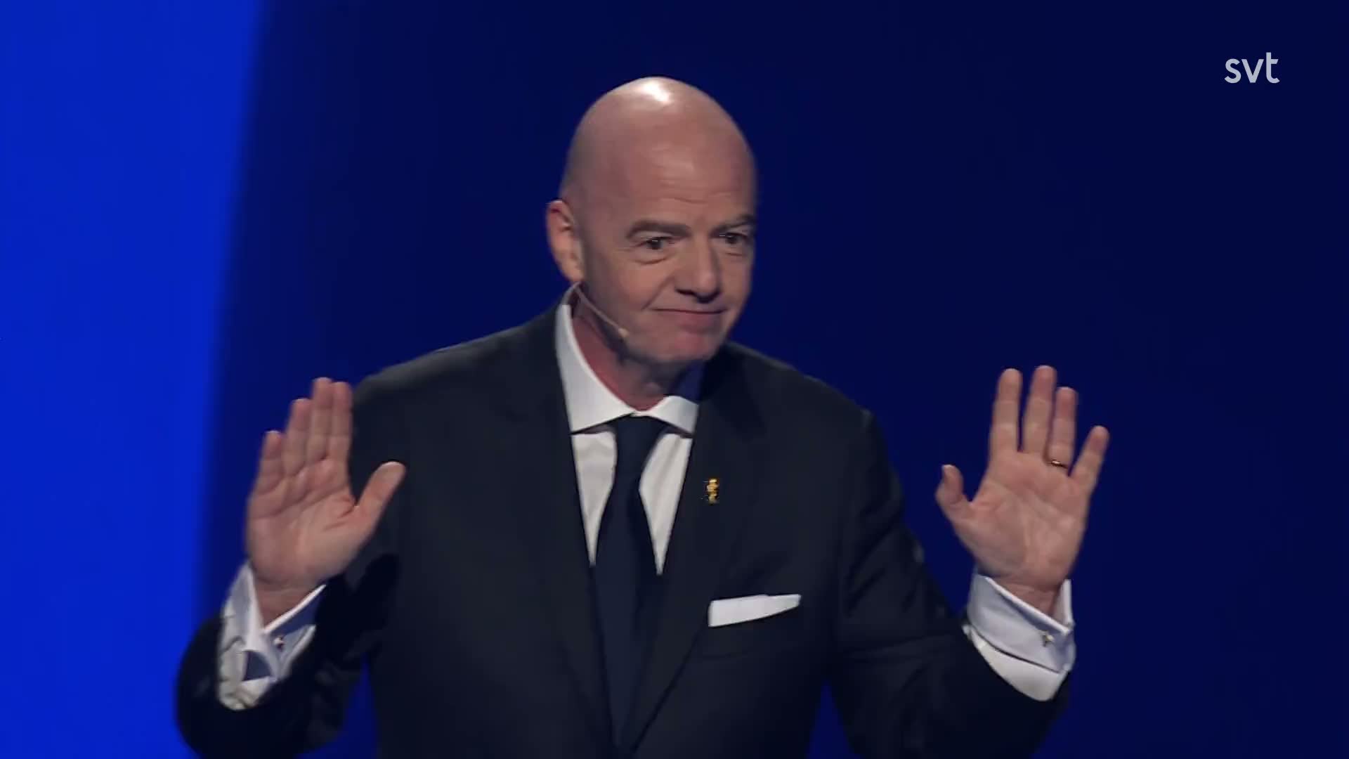 infantino försvarar priserna för vm 2026 och förklarar bakgrunden till kostnaderna inför turneringen.